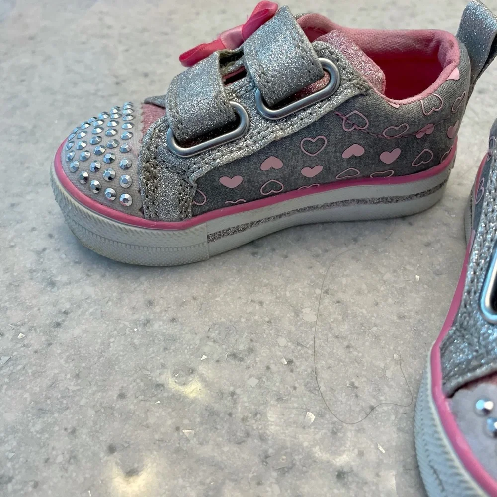 Light up sneakers, twinkle toes, sport by sketchers 5T 5 - Picture 2 of 6